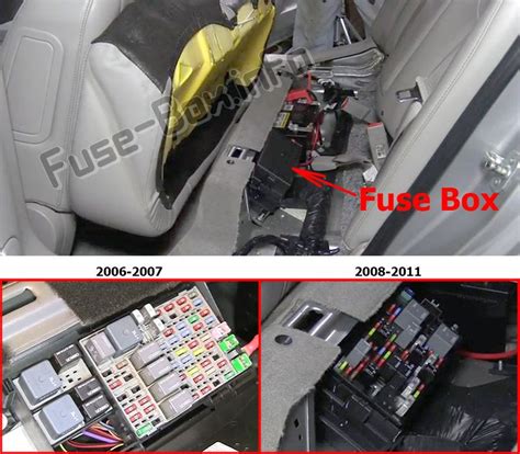 2009 buick lucerne under seat fuse junction relay box|Buick Lucerne fuse block.